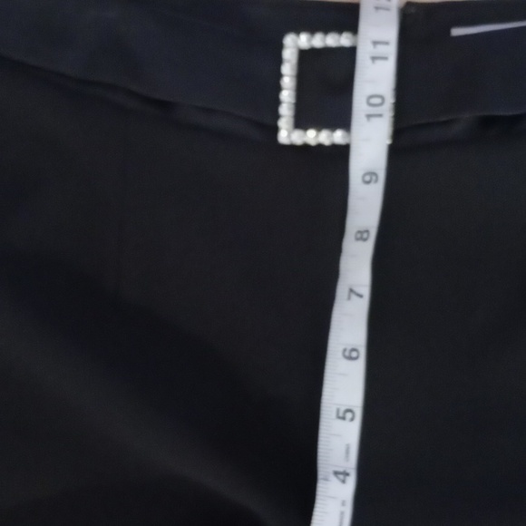 JS signature collection wide leg dress pants with slits and bling buckle  4 - Picture 5 of 10